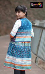 Rangmaya cotton kurti with koti for baby girls- BKGT-3005 - Image 4