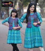 Rangmaya combo cotton kurti with koti for women- CMK-8006