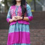Rangmaya cotton kurti with koti for women- KGT-5013