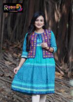 Rangmaya cotton kurti with koti for women- KGT-5014 - Image 4