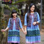 Rangmaya combo cotton kurti with koti for women- CMK-8009