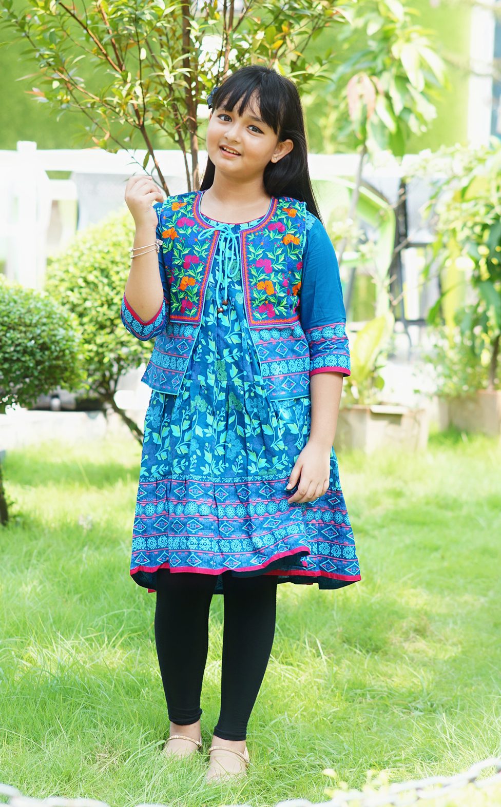 a (13) Rangmay cotton kurti for baby girl- BKGT-3003 - Image 1