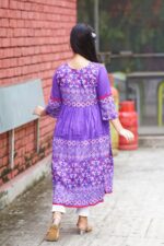 Rangmaya cotton kurti with koti for baby girls- BGT-2008 - Image 5