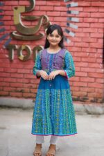 Rangmaya cotton kurti  for baby girls- BGT-2006 - Image 4