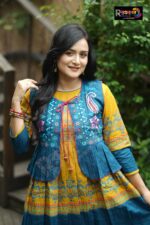 Rangmaya cotton kurti with koti for women- KGT-5020 - Image 3