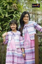Rangmaya combo cotton kurti with koti for women- CMK-8018