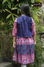 Rangmaya cotton kurti with koti for baby girls- BKGT-3018 - Image 4