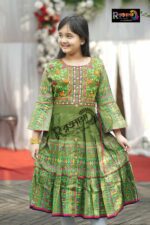 Rangmaya cotton kurti for baby girls- BGT-2014 - Image 5