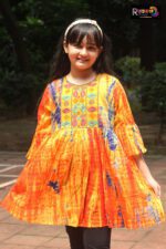 Rangmaya cotton kurti for baby girls- BGT-2017 - Image 5