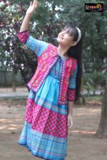 Rangmaya cotton kurti with koti for baby girls- BKGT-3020 - Image 3