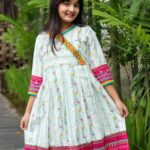 Rangmaya cotton Anarkoli for Baby girl- AB-1002
