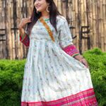 Rangmaya cotton Anarkoli for women- A-1001