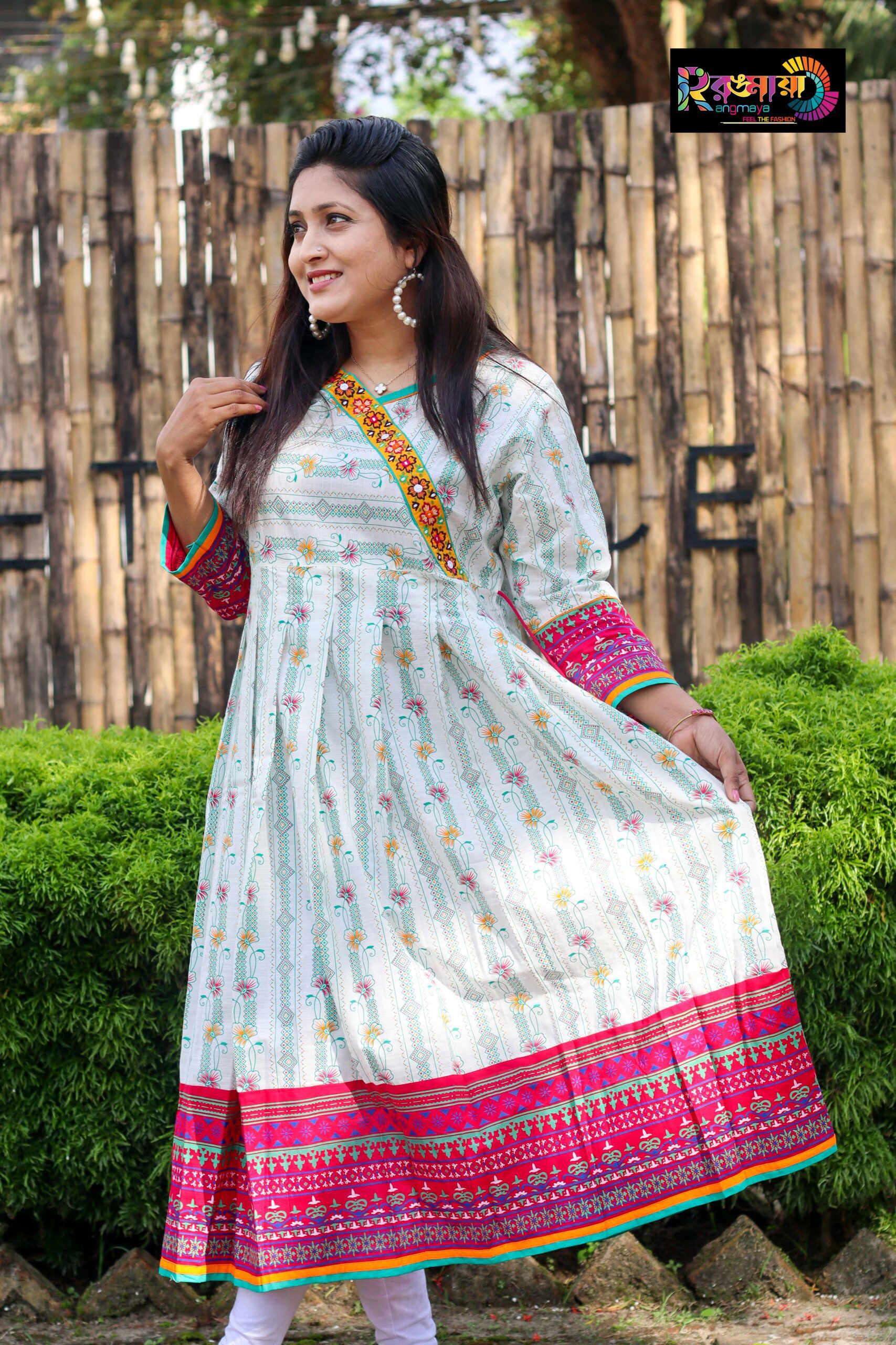 IMG_0213 Rangmaya cotton Anarkoli for women- A-1001 - Image 1