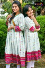 Rangmaya cotton Anarkoli for Baby girl- CA-1001 - Image 3