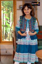 Rangmaya cotton kurti with koti for baby girls- BKGT-3022 - Image 4