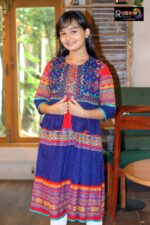 Rangmaya cotton kurti with koti for baby girls- BKGT-3023 - Image 2