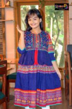 Rangmaya cotton kurti with koti for baby girls- BKGT-3023 - Image 5
