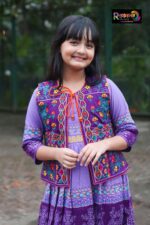 Rangmaya cotton kurti with koti for baby girls- BKGT-3027 - Image 6