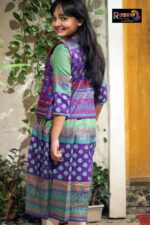 Rangmaya cotton kurti with koti for baby girls- BKGT-3028 - Image 7