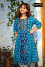 Rangmaya cotton kurti for baby girls- BGT-2019 - Image 6