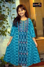 Rangmaya cotton kurti for baby girls- BGT-2019 - Image 2