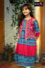 Rangmaya cotton kurti with koti for baby girls- BKGT-3030 { Tora body + Majanda koti } - Image 5