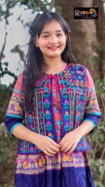 Rangmaya cotton kurti with koti for baby girls- BKGT-3033 - Image 7