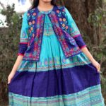 Rangmaya cotton kurti with koti for baby girls- BKGT-3032
