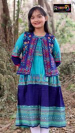 Rangmaya cotton kurti with koti for baby girls- BKGT-3032 - Image 5