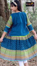 Rangmaya cotton kurti with koti for baby girls- BKGT-3031 { Tiya Body+ Tora koti  } - Image 6