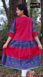 Rangmaya cotton kurti with koti for baby girls- BKGT-3036 - Image 6
