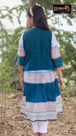 Rangmaya cotton kurti with koti for baby girls- BKGT-3035 - Image 6