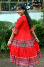 Rangmaya cotton kurti with koti for baby girls- BGT-2020 - Image 6