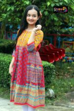 Rangmaya cotton kurti for baby girls- BGT-2021 - Image 4