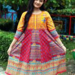 Rangmaya cotton kurti for baby girls- BGT-2021