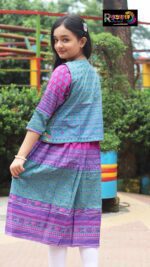 Rangmaya cotton kurti with koti for baby girls- BKGT-3046 - Image 8