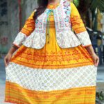 Rangmaya cotton kurti with koti for women- KGT-5028