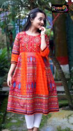 Rangmaya cotton kurti for baby girls- BGT-2022 - Image 7