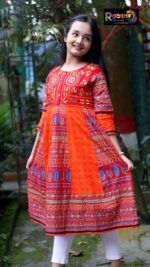 Rangmaya cotton kurti for baby girls- BGT-2022 - Image 6