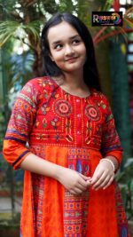 Rangmaya cotton kurti for baby girls- BGT-2022 - Image 4