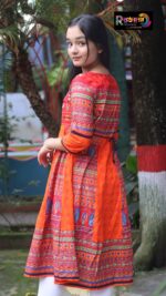 Rangmaya cotton kurti for baby girls- BGT-2022 - Image 3