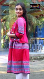Rangmaya cotton kurti with koti for baby girls- BKGT-3045 - Image 7