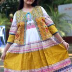 Rangmaya cotton kurti with koti for baby girls- BKGT-3042