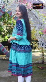 Rangmaya cotton kurti with koti for baby girls- BKGT-3047 - Image 6
