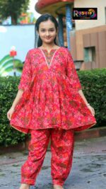 Rangmaya cotton 2 pieces for baby girls- B2P-1016 - Image 6