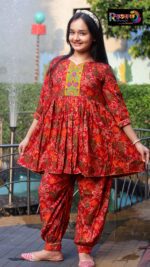 Rangmaya cotton 2 pieces for baby girls- B2P-1019