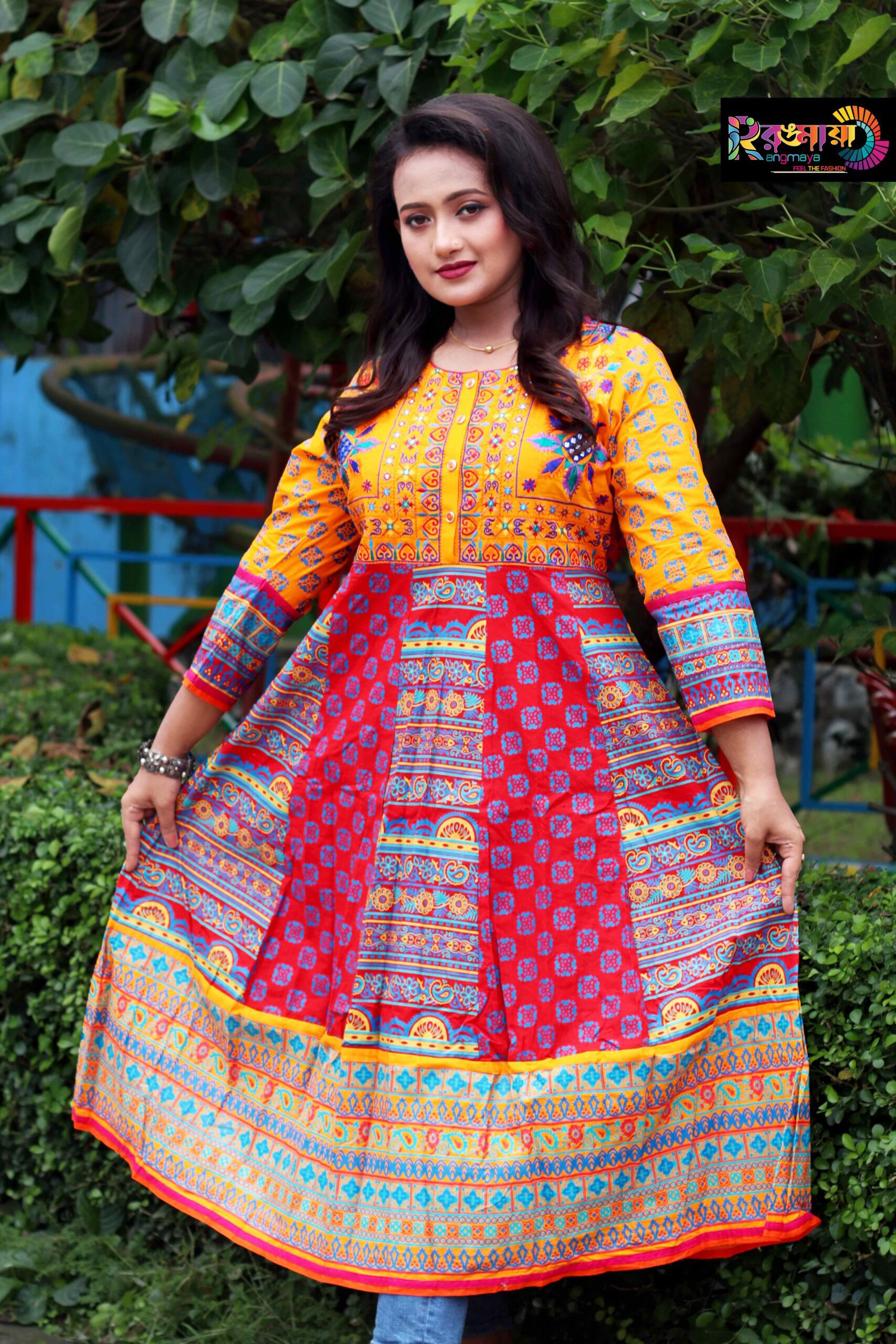 IMG_0629 Rangmaya cotton koti for women- GT-6034 - Image 1