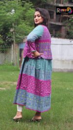 Rangmaya cotton kurti with koti for women- KGT-5030 - Image 7