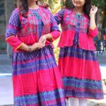 Rangmaya combo cotton kurti with koti for women- CMK-8025