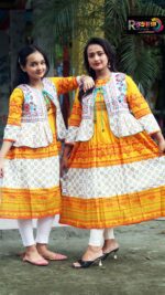 Rangmaya combo cotton kurti with koti for women- CMK-8024 - Image 5